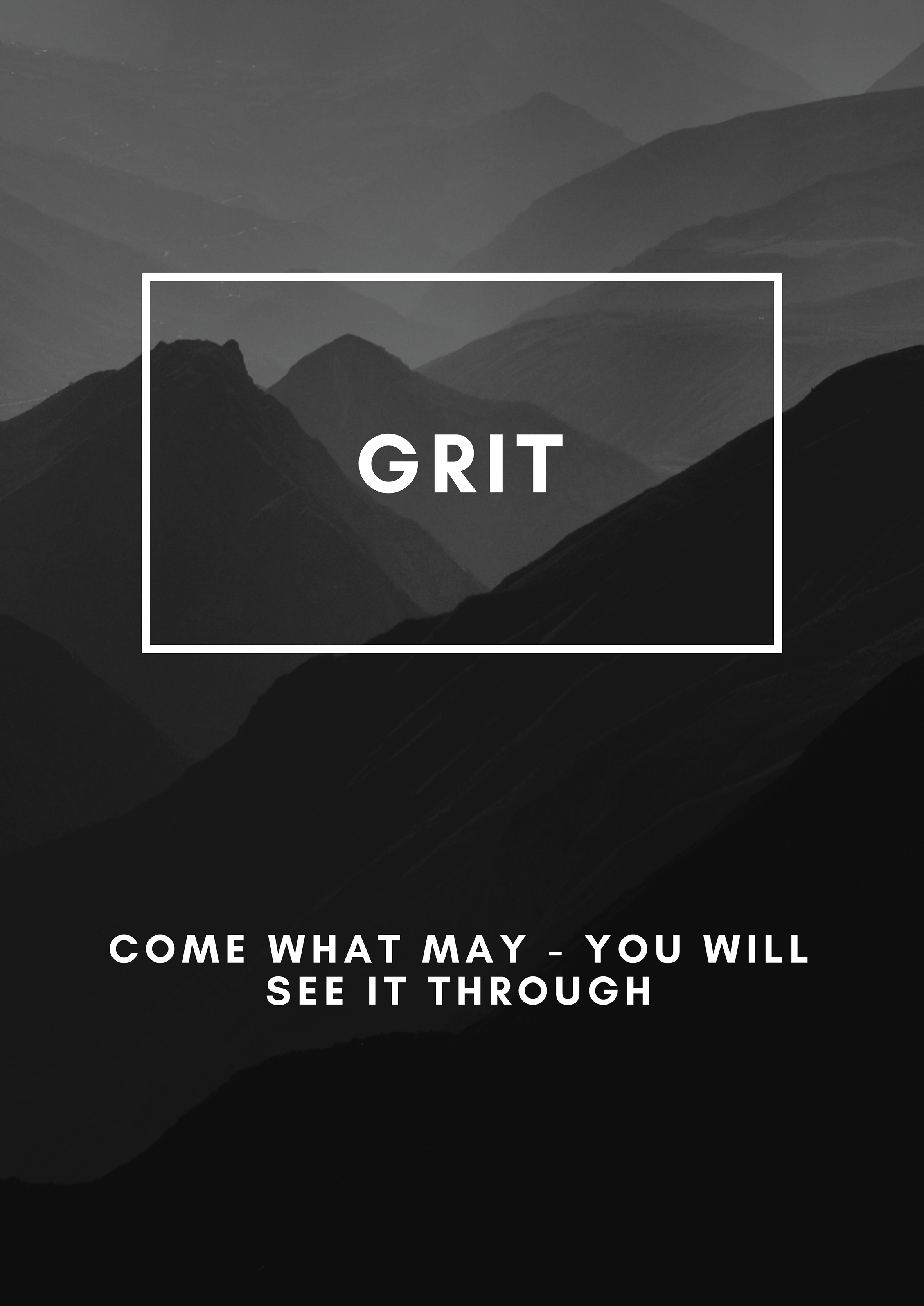 Grit metal poster artwork